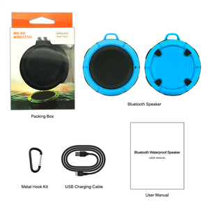 Loa Tắm <span class=keywords><strong>Bluetooth</strong></span> <span class=keywords><strong>4.0</strong></span> Chống Nước Nút Điều Khiển Loa Di Động Rảnh Tay Và Cốc Hút Chuyên Dụng Màu Xanh Dương - Product Image 6