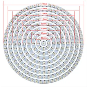 可寻址像素 WS2812B 戒指 1 8 12 16 24 32 40 48 60 93 241 led WS2812 SK6812 5050 RGB LED 环 WS2811 ic 内置 RGB DC5V