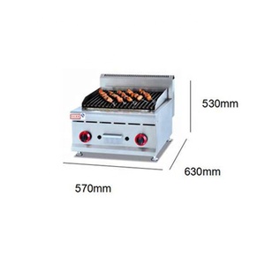 Parrilla de Gas de Sobremesa con Piedras de Lava, Parrilla de Gas, Parrilla de Barbacoa de Gas, Parrilla de Barbacoa de Piedras de Lava de Acero Inoxidable - Product Image 2