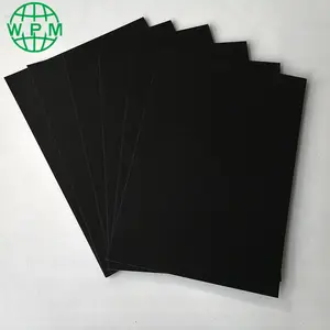 Factory supply 1mm 1.5mm 2mm 3mm recycled thick black paper board