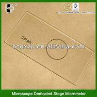 HongCheng HBM03-JXB-1 1-Year 0.01mm Glass Stage Micrometer Optical Instrument 1m Resolution Calibration Crosshairs Pattern