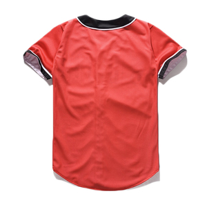 Venta al por mayor 100% poliéster sublimado Custom Plain baseball Jersey - Product Image 2