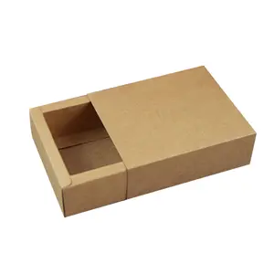Custom Durable Drawer Design Kraft Mail Paper Packing Box Biodegradable Packaging