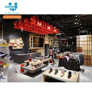 아크릴 벽 마운트 패널 상점 디스플레이 유닛 소매 운동화 신발 매장