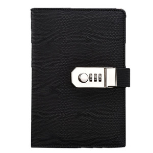 High Quality Custom A6 <strong>Notebook</strong> <strong>with</strong> PU Leather Cover Mini Business Journal featuring Loose-leaf Binding and Password <strong>Lock</strong> - Product Image 1
