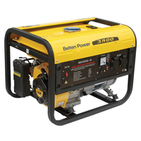 2KW 5,5PS 2,5KW 6,5PS Mini 4-Takt Luftgekühlter Fernstart-Stromerzeuger mit Doppelspannung 12V, 15L Kraftstofftank und 12 Stunden Laufzeit