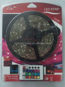 Kit de éclairage <span class=keywords><strong>LED</strong></span> SMD 5050, 5 mètres, avec alimentation, récepteur/contrôleur IR, télécommande, rvb, livraison gratuite - Product Image 3