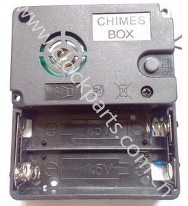 <strong>Chimes</strong> Box Quartz Trigger Movement with <strong>Westminster</strong> <strong>Chime</strong> <strong>Clock</strong> Square Pattern Black Keshi Brand - Product Image 2