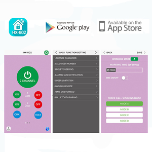 HX-GO2-C GSM không dây chuyển đổi từ xa, SMS điều khiển từ xa, tự động hóa nhà lần lượt Relay on off bằng điện thoại di động - Product Image 3