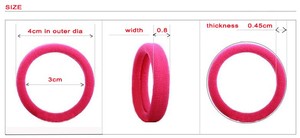 Bande élastique pour cheveux, support queue de cheval, chignon pour coiffure, <span class=keywords><strong>petite</strong></span> taille - Product Image 4