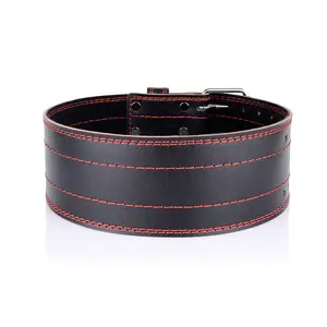 Weight Lifting Belt Manufacturers High Quality Waist Support Gym Fitness Power Workout Weight Lifting Belt Factory Customized Cow Leather Weight Lifting Belt