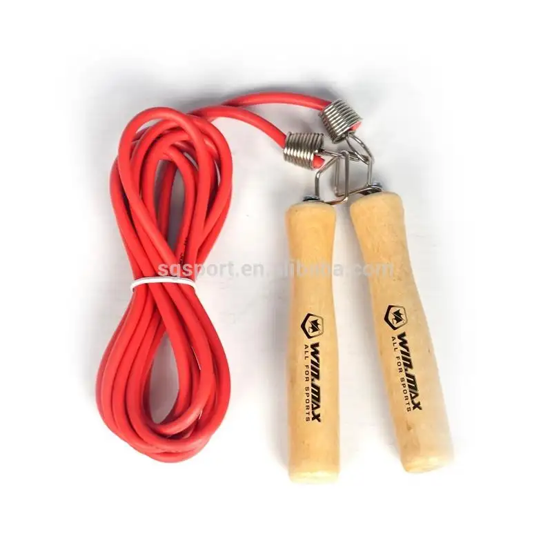 2.5m wood handle jump ropes, wood handle skipping ropes