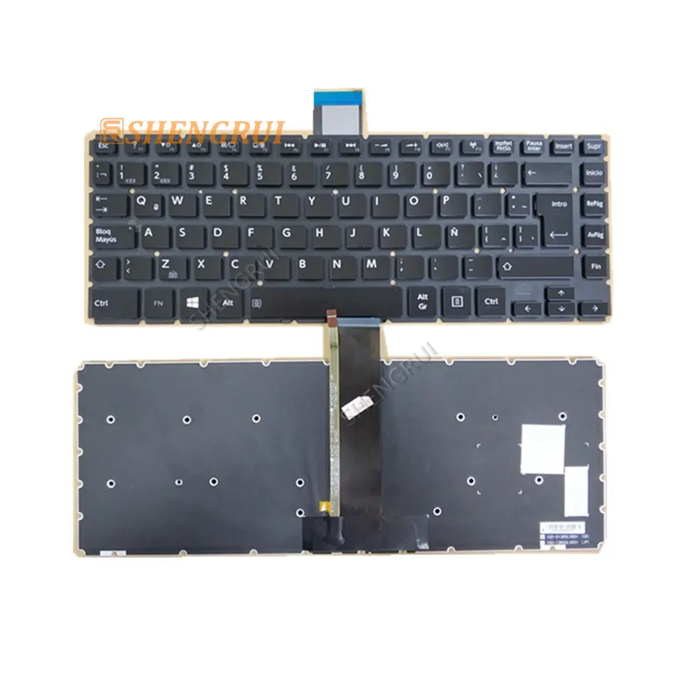 De teclado del ordenador portátil FORTOSHIBA satélite L45-B L45D-B L45DT-B L45T-B teclado SP/LA retroiluminada