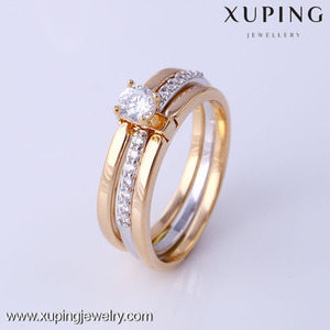 C210042-11901 Xuping gioielli di moda Cina all'ingrosso multicolore oro disegni anello di lusso anelli di vetro di fascino dei monili per le donne - Product Image 3