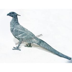 Estatua <span class=keywords><strong>de</strong></span> Paloma <span class=keywords><strong>de</strong></span> Hierro Fundido Vintage Love Birds, Acabado Oxidado Natural, Marca ENYA, Decoración <span class=keywords><strong>de</strong></span> Metal para Hogar y Jardín, Artesanía Animal - Product Image 4