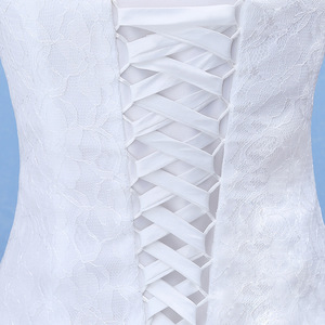 <span class=keywords><strong>Vestido</strong></span> de novia de <span class=keywords><strong>sirena</strong></span>, trompeta, sin tirantes, barato, elegante, hermoso, con flores de encaje, 2019 - Product Image 6
