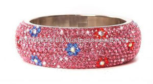 Brazaletes de moda floral Lakh de 11 filas - Product Image 2