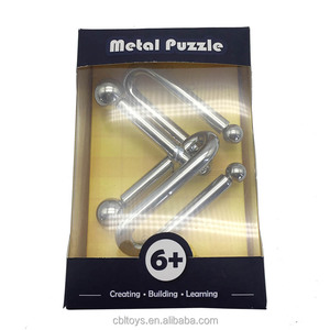 <span class=keywords><strong>Puzzle</strong></span> en métal à emboîtement de haute qualité, <span class=keywords><strong>puzzle</strong></span> en métal classique pour le QI, casse-tête, puzzles en fil métallique en forme de double S, CBL5038 - Product Image 3
