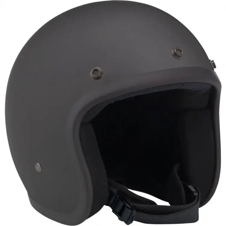 chroom zilver motorfiets open helm helm