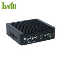 Micro PC Computadora J1900 Quad Core Fanless & Win10/Linux WLAN Industrial Barato Mini PC con Restaurar AC Power Barebone System