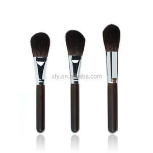 Haute qualité écureuil cheveux <span class=keywords><strong>blush</strong></span> maquillage brosses avec cuivre virole et manche en bois - Product Image 3