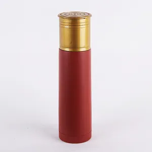 Vacuum Flask,12 Medidor de Duplas Garrafa De Caça Tiros Inferno Garrafa Térmica com Tampa de GARRAFA TÉRMICA, 750ml De Aço Inoxidável SHELL Bala