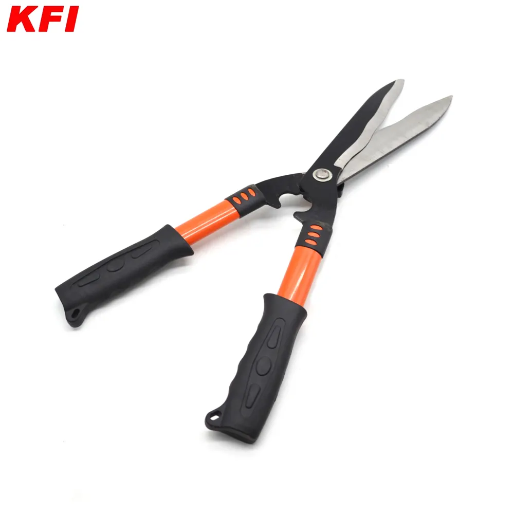 8 polegadas Forjado Aço Jardim Clippers Mão Ferramenta Lawn Scissors Longo Manipulado jardim Hedge tesouras