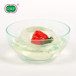 High grade raw ps material 2.5oz clear round plastic bowl from tableware