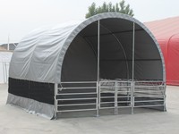 Abri pour bétail d'extérieur GS Farm, tente en PVC imperméable avec cadre en acier ou en bois pour bâtiments et garages