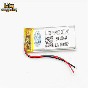 Free shipping battery-powered product used 160 mah 3,7 v 301644 lipo battery pack - Product Image 4