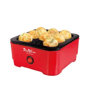 Takoyaki-máquina eléctrica de 8 bolas para hacer Donuts, pulpos y sartenes, con superficie antiadherente