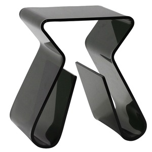 <strong>Black</strong> Acrylic End <strong>Table</strong>, Lucite Furniture Chair Desk <strong>Table</strong>, Acrylic Bed <strong>Sofa</strong> Side <strong>Table</strong> Console <strong>Table</strong> with Magazine Rack - Product Image 1