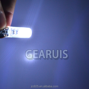 GEARUIS T10 bola lampu Wedge 12V putih murni, pelat lisensi mobil 3014 K LED 24 SMD 6500 - Product Image 4