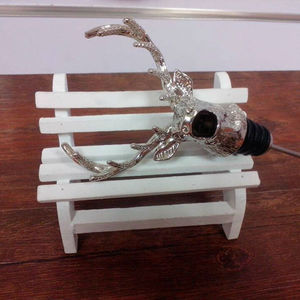 moda <span class=keywords><strong>de</strong></span> la boda regalo <span class=keywords><strong>de</strong></span> navidad <span class=keywords><strong>de</strong></span> regalo mejor calidad <span class=keywords><strong>venado</strong></span> forma <span class=keywords><strong>de</strong></span> la cabeza <span class=keywords><strong>de</strong></span> la botella <span class=keywords><strong>de</strong></span> vino vertedor y tapón - Product Image 1