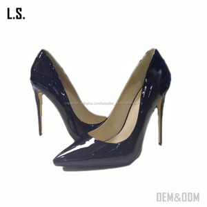 mujeres tacón <span class=keywords><strong>de</strong></span> <span class=keywords><strong>aguja</strong></span> <span class=keywords><strong>zapatos</strong></span> <span class=keywords><strong>de</strong></span> tacón alto zapato <span class=keywords><strong>de</strong></span> cuero - Product Image 1