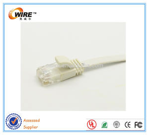 <span class=keywords><strong>Fluke</strong></span> Test approuvé 24AWG <span class=keywords><strong>RJ45</strong></span> Ethernet Cat6 Patch Cable plat - Product Image 1