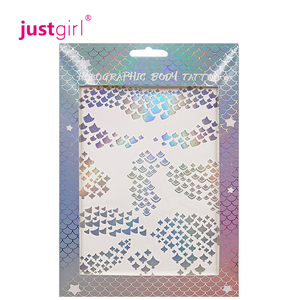Feuille de <span class=keywords><strong>tatouage</strong></span> holographique temporaire pour enfants, transfert à l'eau, métallique, 1 pièce - Product Image 5