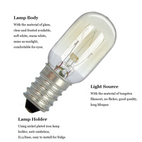 T20 E14 Réfrigérateur Ampoule 15w 25w Indicateur réfrigérateur ampoule e12 110-130v 220-240v , INC-MINI-E14