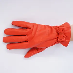 GLOVEMAN Femmes En Cuir Véritable Simple Mode Gants de Conduite