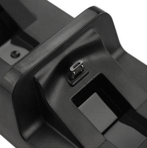 Đôi Sạc Dock cho PlayStation 4 không dây điều khiển hộp đen gói Micro USB sạc đứng ABS cho <span class=keywords><strong>PS4</strong></span> 100% mới szzr - Product Image 5