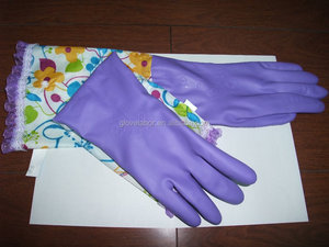 50 cm de bord de fleur ménagers en caoutchouc extra longs pêche gants de nettoyage - Product Image 3
