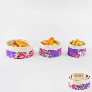 Petit panier d'épreuvage de pain en tissu de cuisine violet - Product Image 4