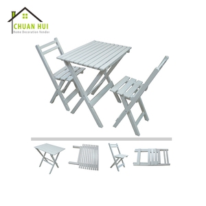 Juegos de Mesa y <span class=keywords><strong>Sillas</strong></span> Portátiles de Madera para Exteriores, Juegos de Mesa de Comedor para Restaurantes de Comida Rápida, Cafeterías, Jardines y Hoteles - Product Image 4
