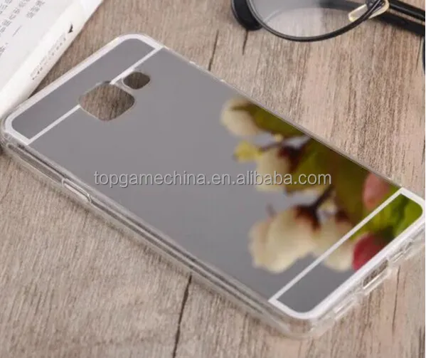 Luxe Spiegel Case Voor Samsung Galaxy A3 A310 2016 Zachte TPU Cover