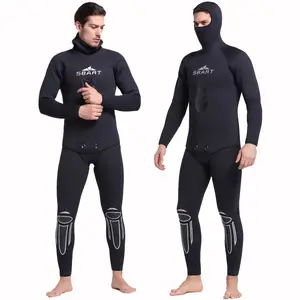 Sbart Néoprène Maillot De Bain Combinaison De Plongée Combinaison De Plongée 2pcs Ensembles Néoprène Plongée Surf Chasse Sous-Marine Combinaison Traje De Neopreno 5mm Adultes