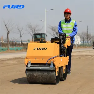 FYLJ-S600 Nhỏ Đôi Trống Vibrator Đất Compactor Với 550 kg Trọng Lượng