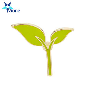 Spilla per piante verdi carine adorabili germogli di fagioli foglie di alberello spille smaltate gemme di albero distintivi in metallo gioielli di moda regalo per bambini - Product Image 6