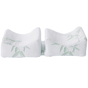 Almohada de Rodilla Ajustable de Espuma Viscoelástica de Bambú <span class=keywords><strong>para</strong></span> Aliviar el Dolor de Piernas y Espalda, Diseño Ergonómico de 2 Partes <span class=keywords><strong>para</strong></span> Dormir de Lado, No Tóxica - Product Image 4