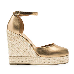 <span class=keywords><strong>Sandali</strong></span> con zeppa tacco scarpe <span class=keywords><strong>oro</strong></span> di trasporto libero espadrillas donne scarpe delle signore della piattaforma <span class=keywords><strong>sandali</strong></span> con zeppa - Product Image 5