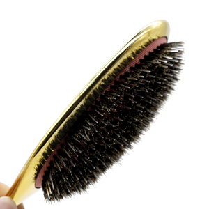 Spazzola per Capelli di Alta Qualità in Pura Setola di Cinghiale, Antistatica, Ovale con Cuscinetto <span class=keywords><strong>d</strong></span>'Aria, Disponibile in Argento e <span class=keywords><strong>Oro</strong></span> - Product Image 3